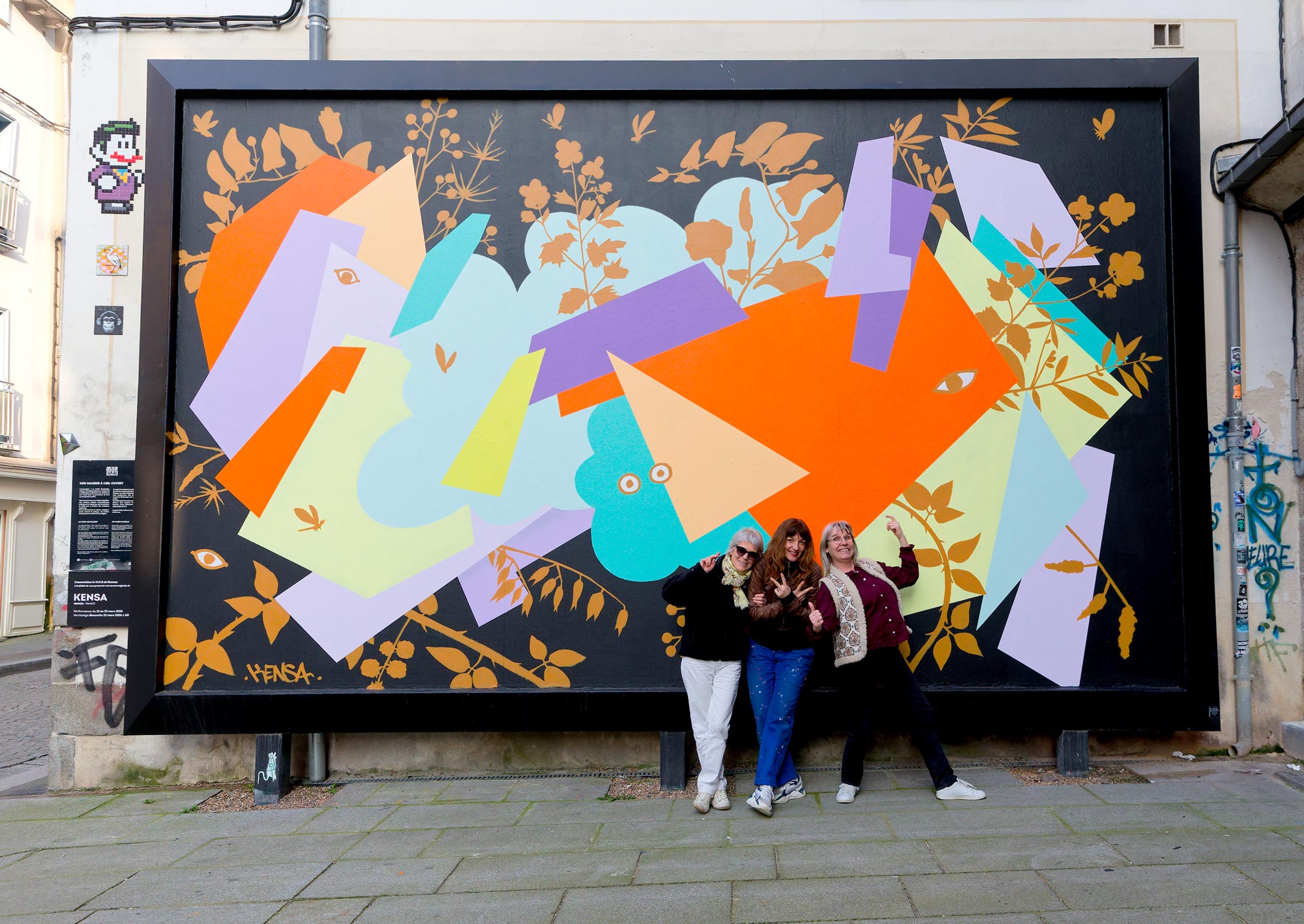 M.U.R51-Kensa-@Monique-Sammut-peinture abstraction geometrique