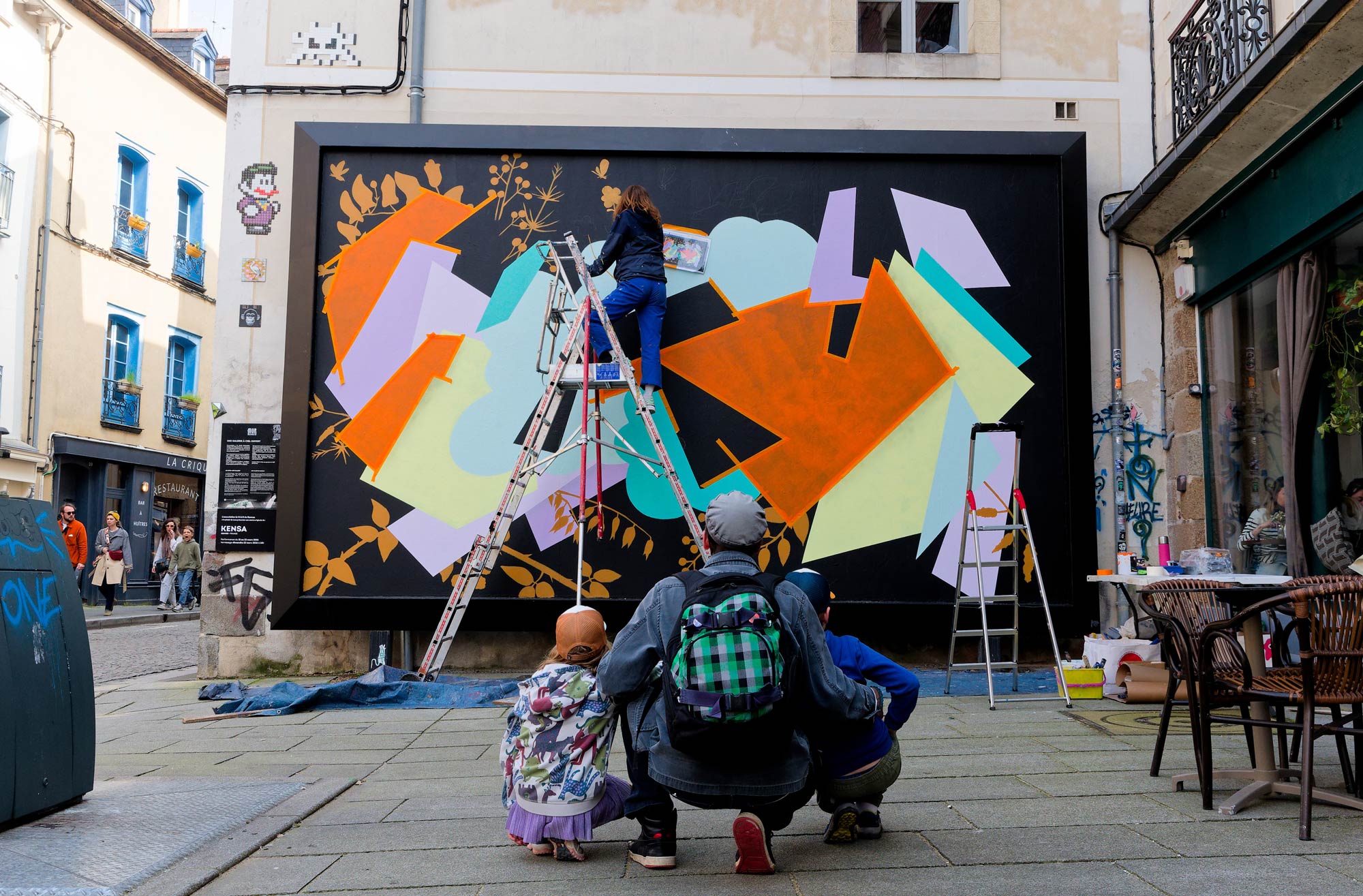 M.U.R51-Kensa-@Monique-Sammut-peinture abstraction geometrique