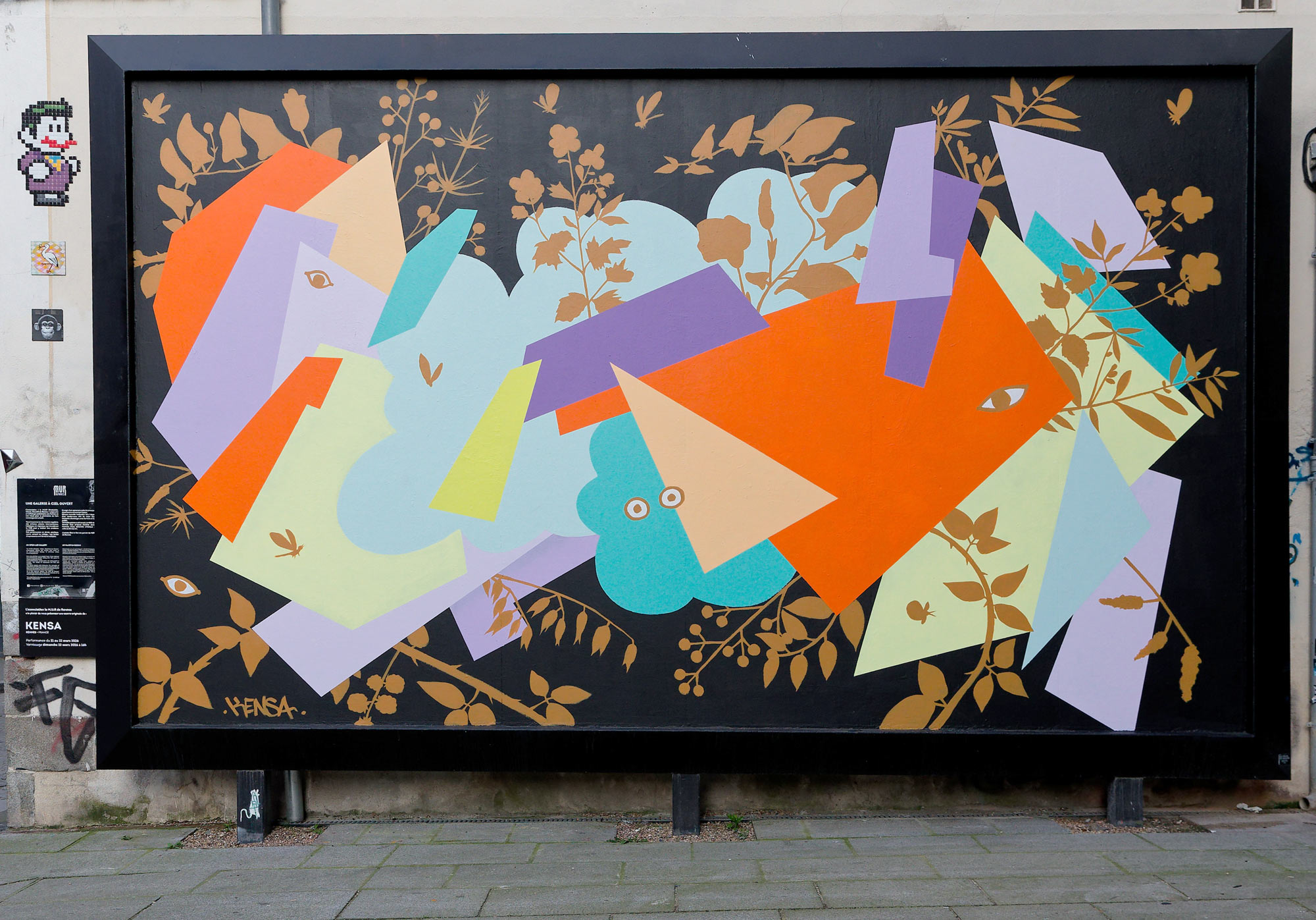 M.U.R51-Kensa-@Monique-Sammut-peinture abstraction geometrique